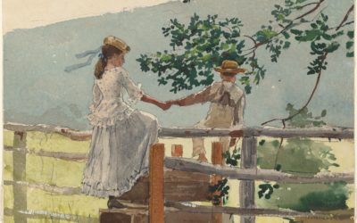 Postcard Story – On the Stile – Winslow Homer – National Gallery of Art, Washington – 1878