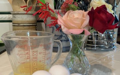 On Writing – Things Truly Remembered – Boiled Eggs, Fresh Flowers, Chicken Fat, & An Old Cat Not Pictured