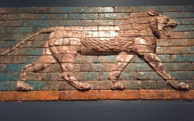 Panel with Striding Lion – ca. 604-562 BCE – Babylon – Reign of Nebuchadnezzar II – We Today May Not Receive this Exact Message and Proclamation from this Winged Lion, but We do Still Know of the Intent of this Object, and What it Truly Portrays.