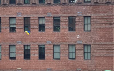 The Flag of Ukraine in the Window – Прапор України у вікні