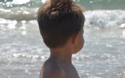 An Art Musing – A Young Boy Gazes at the Ocean