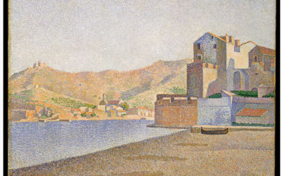 Postcard Story – The Town Beach, Collioure, Opus 165 – Paul Signac – 1887 – The Metropolitan Museum of Art