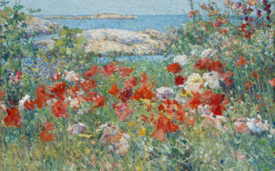 Postcard Story – Celia Thaxter’s Garden, Isles of Shoals, Maine – Childe Hassam – 1890 – The Metropolitan Museum of Art