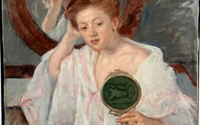 Postcard Story – Denise at Her Dressing Table – Mary Cassatt – 1908-1909 – The Metropolitan Museum of Art